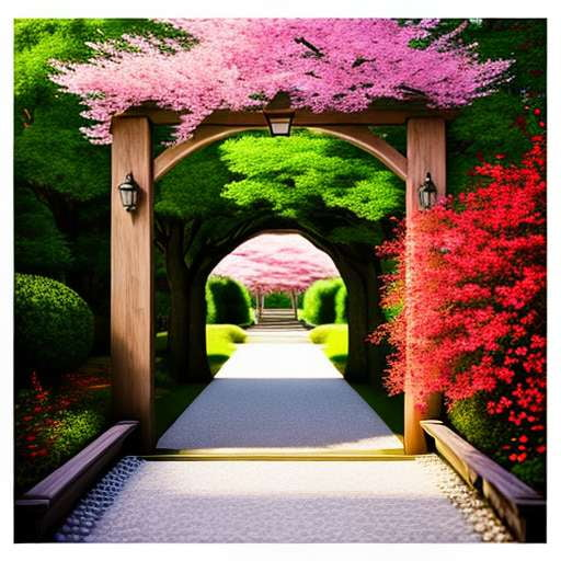 Cherry Blossom Archway - Customizable Midjourney Prompt for Stunning Floral Art - Socialdraft