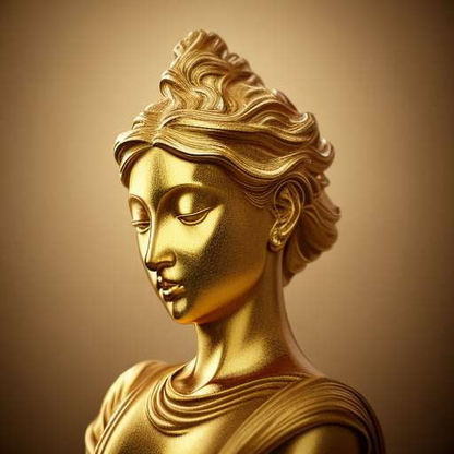 Midjourney Prompt: Ultra-Realistic Gold Statue Creation for Custom Artistic Designs - Socialdraft