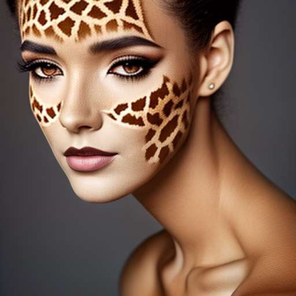 Giraffe Spots Makeup Midjourney Generator - Create Your Own Custom Look - Socialdraft
