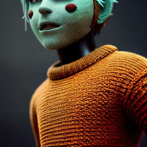 Knitted Zombie Sci-Fi Character Midjourney Prompt - Socialdraft