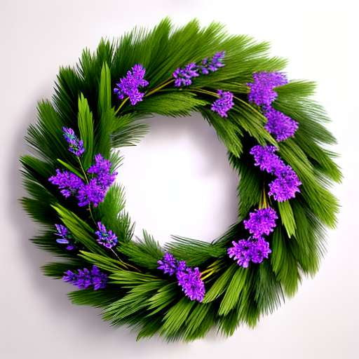 "Lavender Fields" Customizable Midjourney Wreath Prompt - Socialdraft