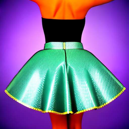 "Disco Inferno" Reflective Skirt Midjourney Prompt - Socialdraft