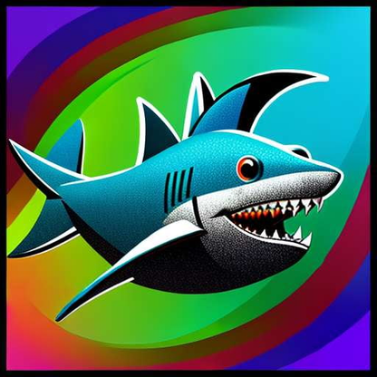 Shark Smiles: A Customizable Midjourney Prompt for Creating Playful Shark Art - Socialdraft
