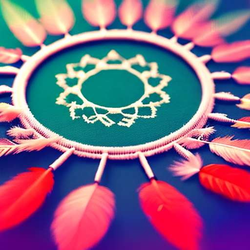 Feather Dreamcatcher Midjourney Creation - Customizable Text-to-Image Prompt - Socialdraft