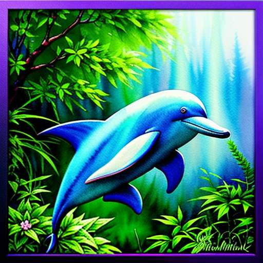 Enchanted Forest Mandala Dolphin Midjourney Prompt - Socialdraft