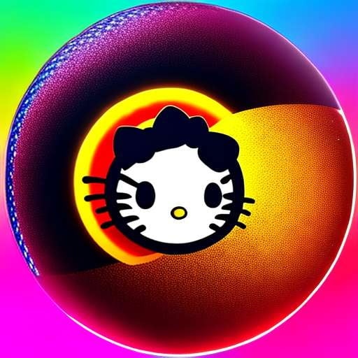 Cute Mirrorball Hello Kitty Midjourney Prompt - Socialdraft