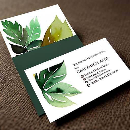 "Earthy Watercolor Appointment Cards - Customizable Midjourney Prompt" - Socialdraft