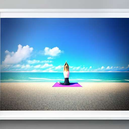 Seaside Yoga Midjourney Prompt: Relax and Unwind with Scenic Imagery - Socialdraft