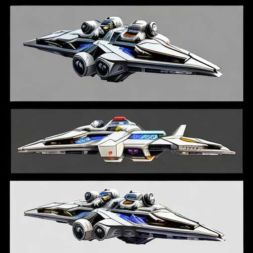 Midjourney Space Ship Designs for Video Games - Socialdraft