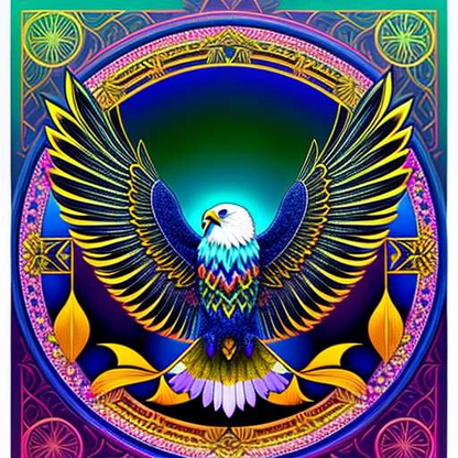 Eagle Mandala Customizable Midjourney Prompt for Stunning Images - Socialdraft