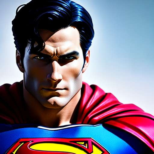 Superman Watercolor Portrait Midjourney Prompt - Socialdraft
