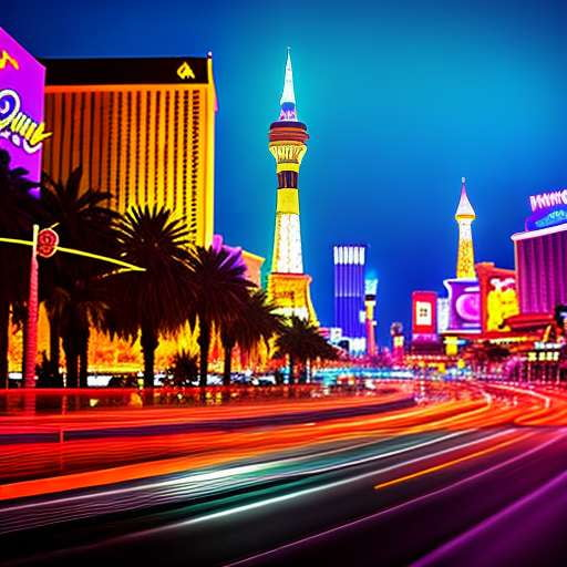 Casino Las Vegas Night Bright Colourful Wallpaper Mural -  Israel