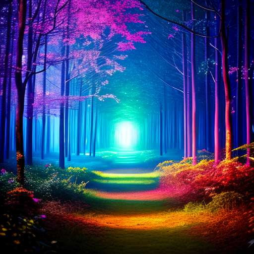 Enchanted Forest Hologram Midjourney Prompt - Create Your Own Mystical Oasis - Socialdraft