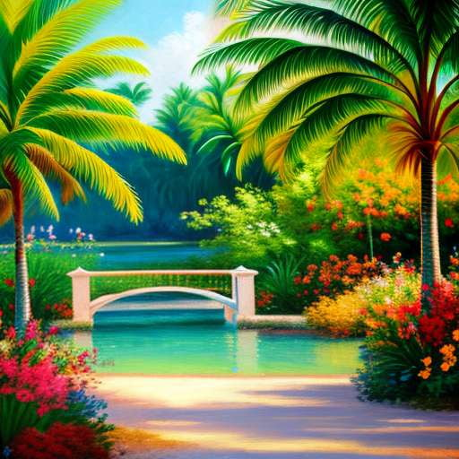 Tropical Paradise Portrait Generator - Midjourney Prompt - Socialdraft