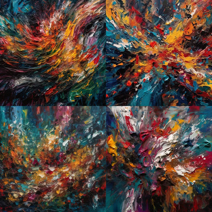 Abstract Art Midjourney Prompt for Unique Custom Paintings