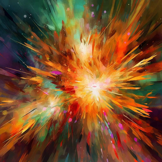 "Abstract Fireworks" Midjourney Prompt: Create a Stunning Image with Explosive Patterns - Socialdraft