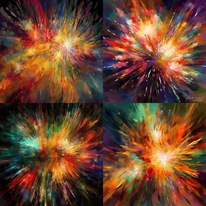 "Abstract Fireworks" Midjourney Prompt: Create a Stunning Image with Explosive Patterns