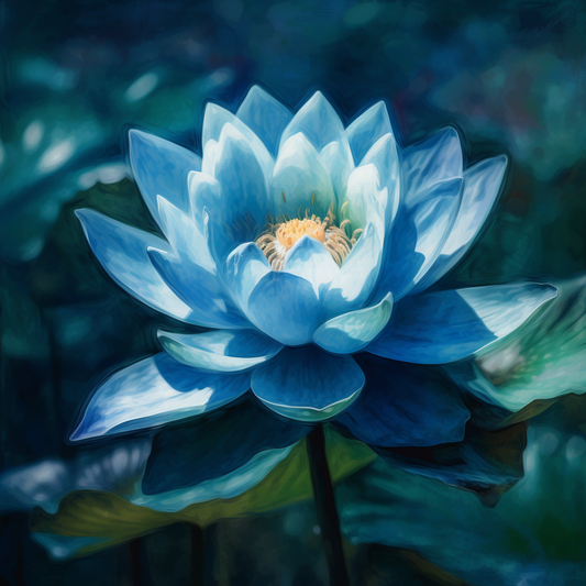 "Blue Lotus Digital Art" Custom Midjourney Digital Art Prompt - Unique and Personalized Image Generation