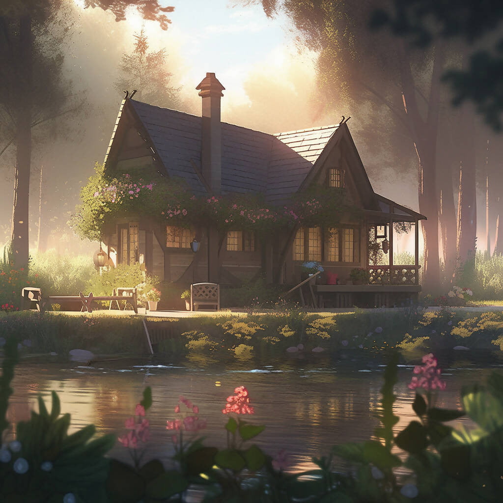 Wallpaper : anime, house, ArseniXC, cottage, Everlasting Summer, home,  suburb, facade, rural area, residential area, property, real estate, log  cabin 1920x1080 - Dokkar - 192598 - HD Wallpapers - WallHere
