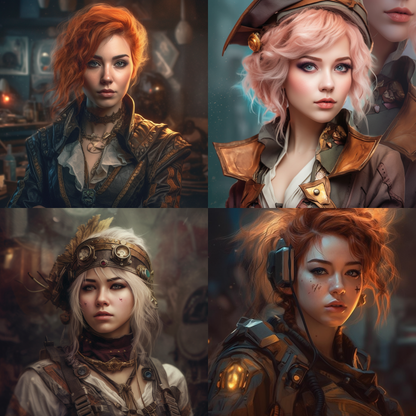Female Portrait Midjourney Prompt for Cosplay Creations