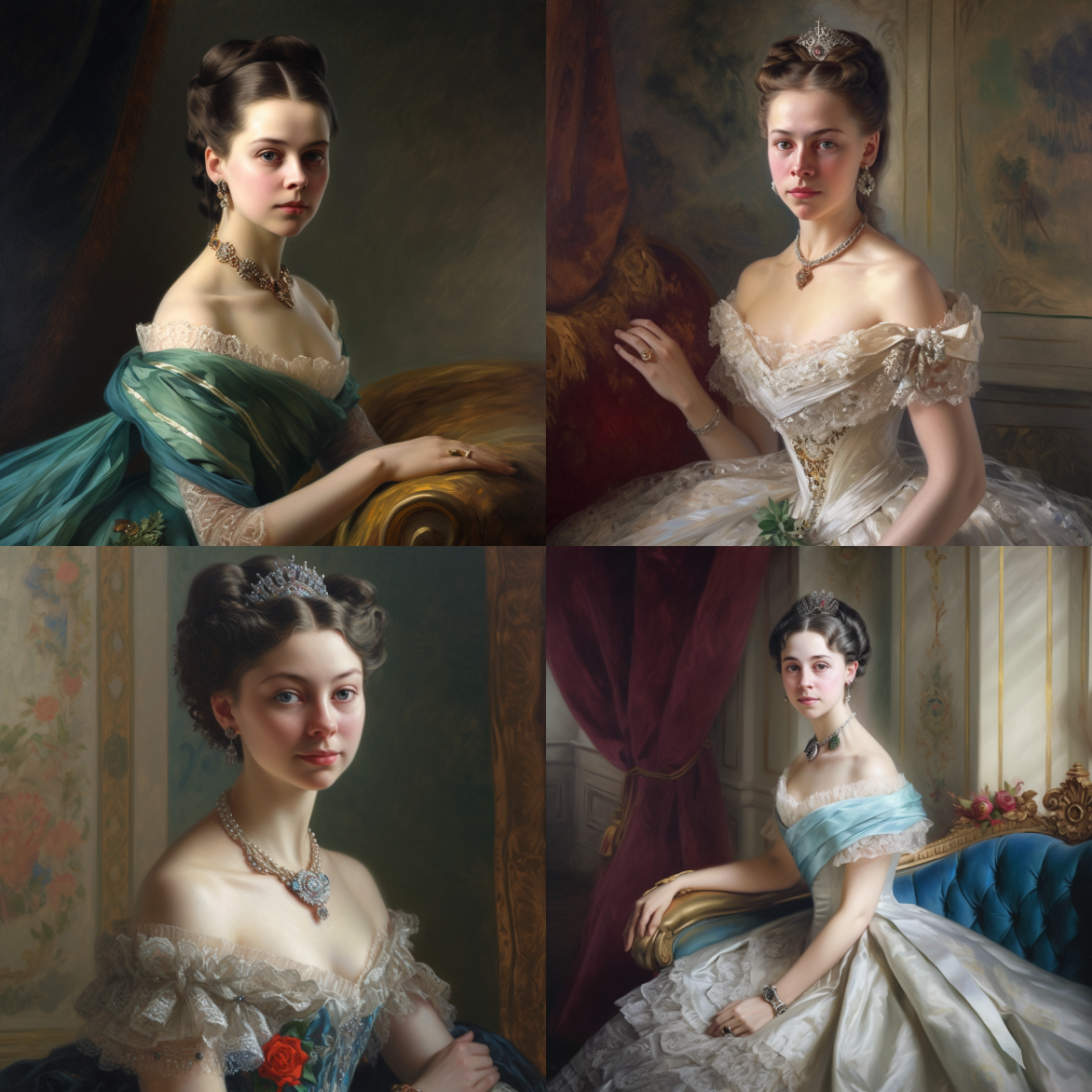 Princess Oil Paintings