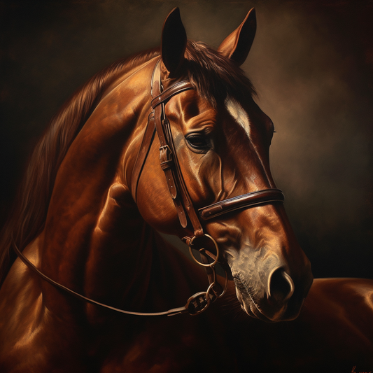 Midjourney War Horse Portrait for History Enthusiasts