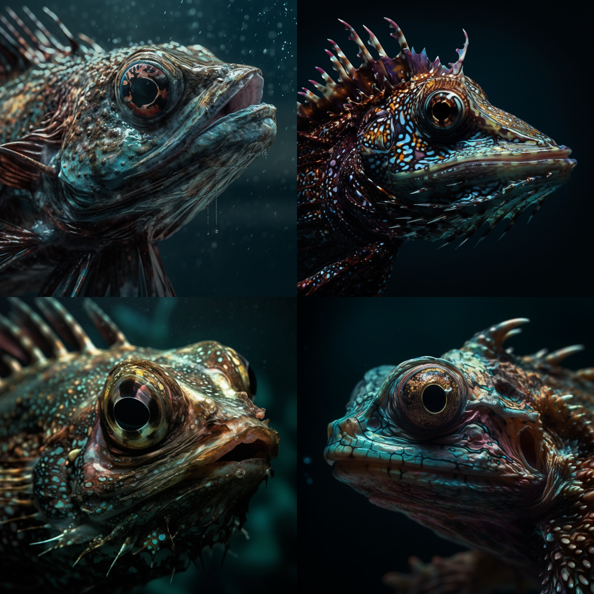 Underwater Wildlife Portraits - Realistic Midjourney Prompts