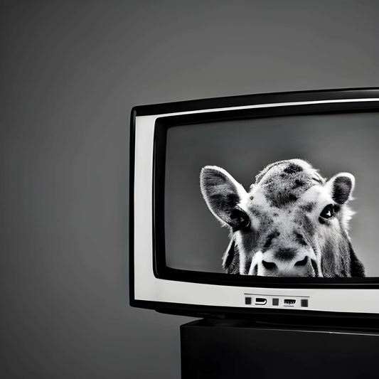 1980s Static TV Screen Animals - Socialdraft