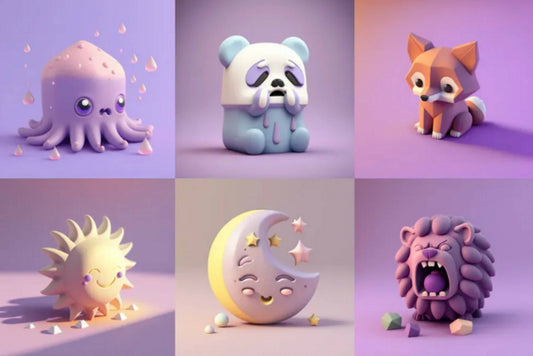 Pastel Clay Emojis Midjourney Prompt - Socialdraft