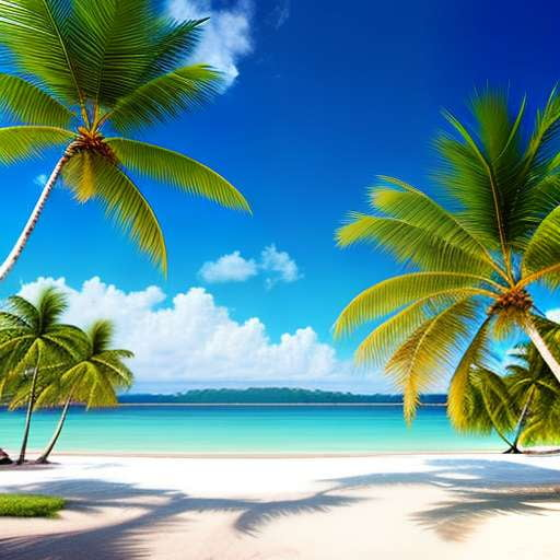 "Tropical Escape Midjourney Prompt: Create Your Own Palm Tree Beach Getaway" - Socialdraft