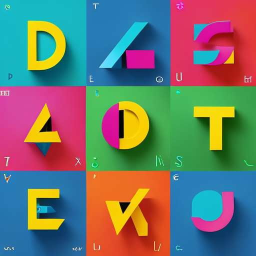 Midjourney Vibrant Alphabet Letters Logos - create your own unique logo design - Socialdraft