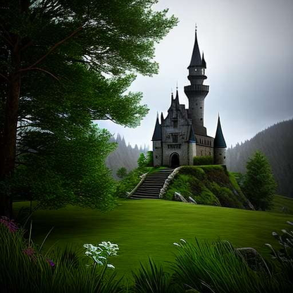 Enchanting Spellbound Castle Midjourney Prompt for Custom Art Creation - Socialdraft
