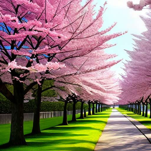 Download Refreshing and Elegant - Japanese Cherry Blossom Art Wallpaper