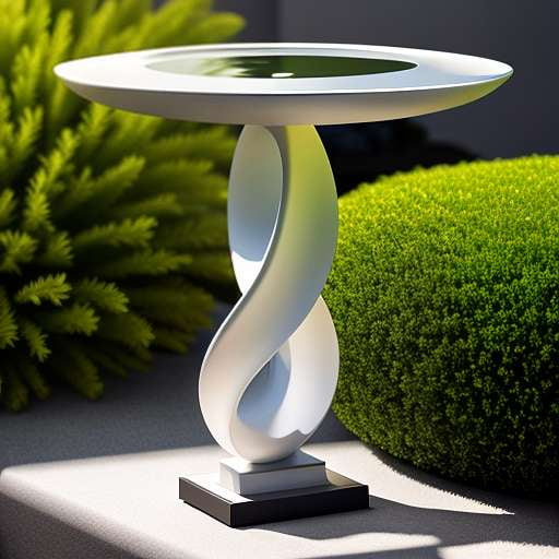 Solar Urn Fountain with Water Lily Sculpture - Midjourney Prompts - Socialdraft