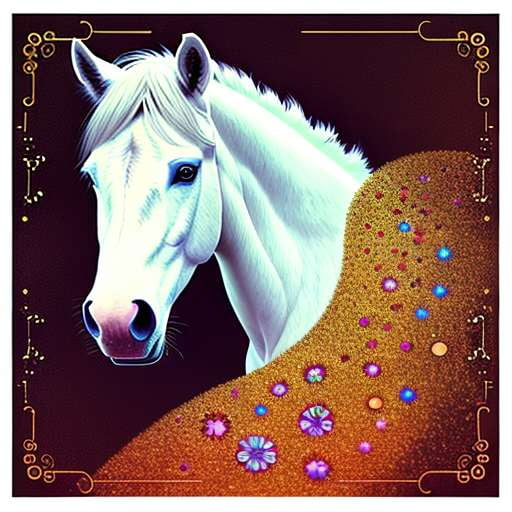 Mandala Horse Customizable Midjourney Prompt - Create your own stunning Mandala Horse image - Socialdraft