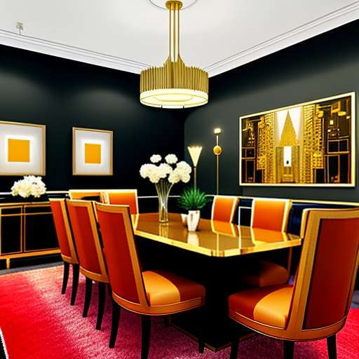 Art Deco Dining Room Midjourney Masterpieces - Socialdraft