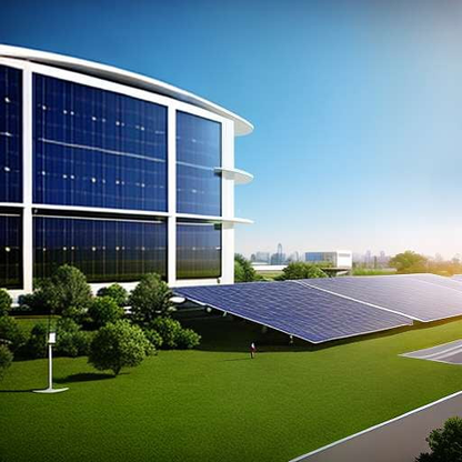 Solar-Powered City Hall Midjourney Prompt - Socialdraft