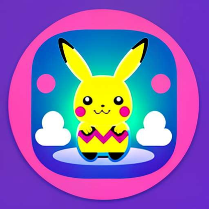 Pikachu Easter Chibi Midjourney Creation - Customizable Text-to-Image Prompt - Socialdraft