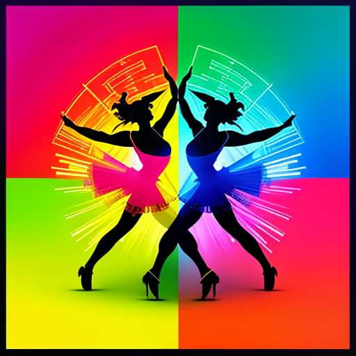 "Square Dance Madness" Midjourney Image Prompt - Socialdraft