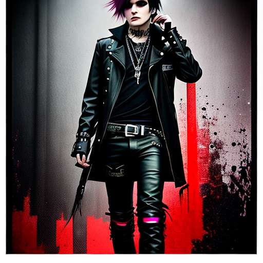 Edgy Emo Punk Fashion Midjourney Prompt: Rebel Without a Cause - Socialdraft