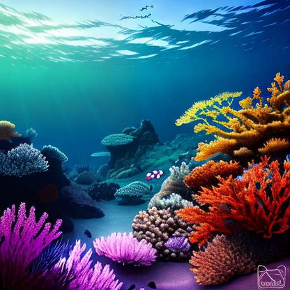 "Underwater Wonders" Ocean Floor Art Midjourney Prompt - Text-to-Image Model - Socialdraft