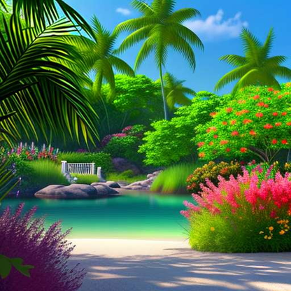 Island Paradise Midjourney Prompt - Create Your Own Tropical Getaway - Socialdraft