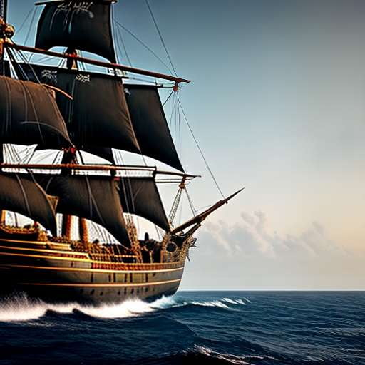 Pirate Ship Jolly Roger Midjourney Prompt - Image Generation - Socialdraft