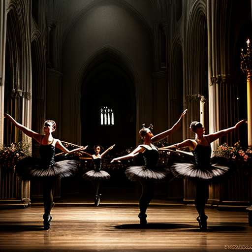 Gothic Ballerinas - Customizable Midjourney Prompt for Unique Art Creation - Socialdraft