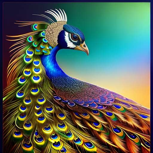 "Mystical Peacock" Midjourney Prompt: Create Your Own Mesmerizing Masterpiece - Socialdraft