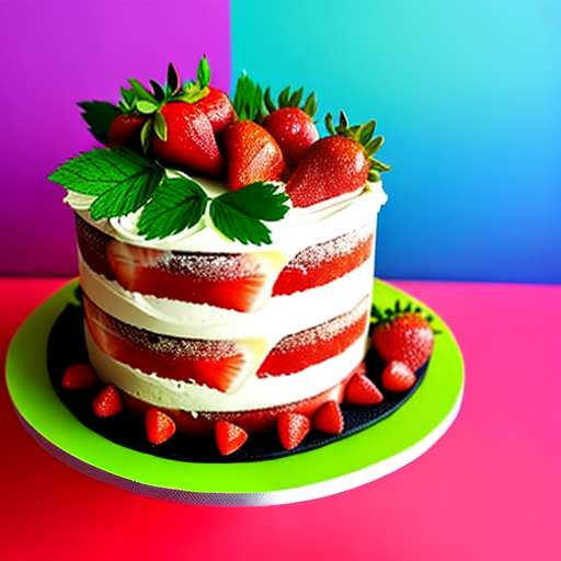 "Strawberry Time Travel Cake" Midjourney Prompt: Generate Your Own Unique Comedy Art! - Socialdraft