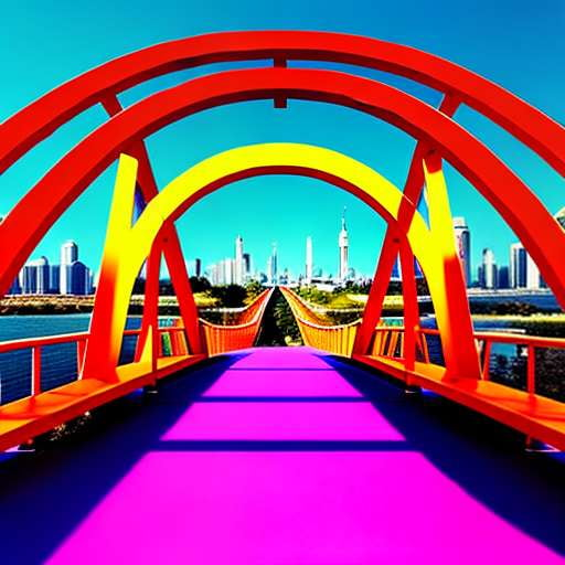 Pop Art Bridge Midjourney Prompt - Create Your Own Lichtenstein inspired Bridge Art - Socialdraft