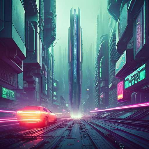 HD Wallpaper for phone - Futuristic Cyberpunk Street