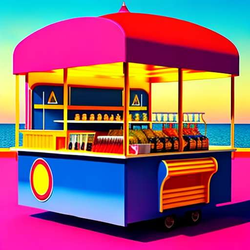 "Carnival Funhouse" Midjourney Prompt for Saltwater Taffy Shop - Customizable Text-to-Image Model - Socialdraft