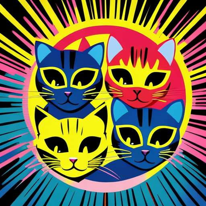 Customizable Midjourney Prompts - Superhero Cats Theme - Socialdraft
